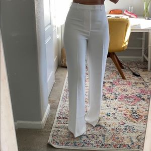 Zara White wide leg pants